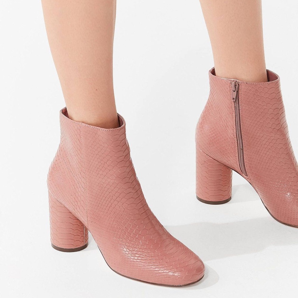 Urban Outfitters Faux Snakeskin Booties